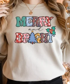 Merry & Bright Christmas T-Shirt