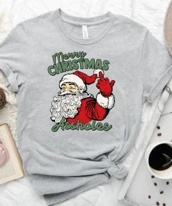 Merry Christmas Assholes Tee Shirt Merry Christmas Assholes Tee Shirt