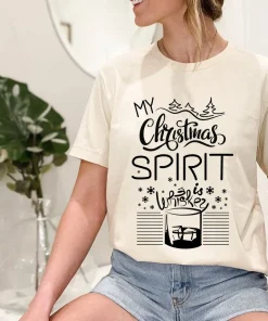 My Christmas Spirit Is Whiskey T-shirt