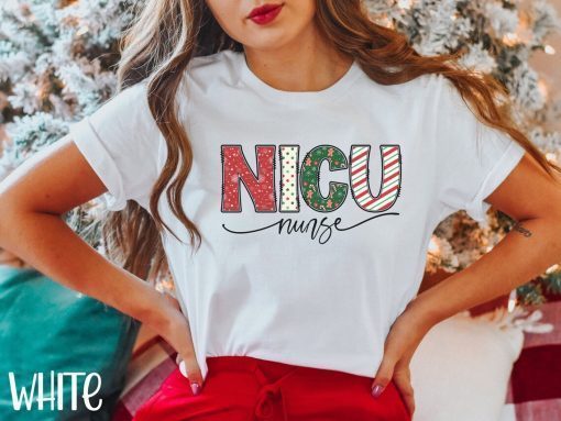 NICU Nurse Christmas T-Shirt