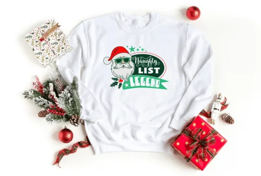 Naughty List Legend Christmas T-shirt