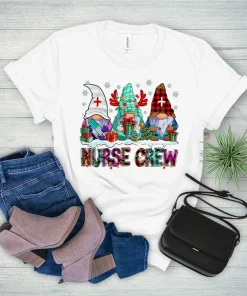 Nurse Gnome Merry Christmas T-Shirt