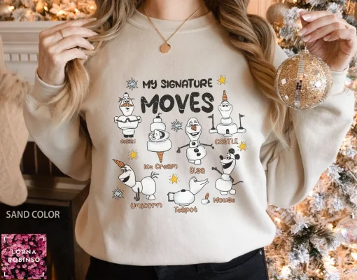 Olaf Disney My Signature Moves Christmas T-Shirt