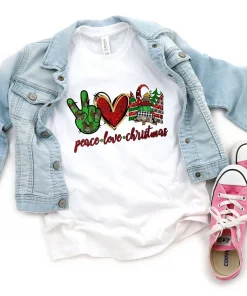 Piece Love Christmas T-Shirt