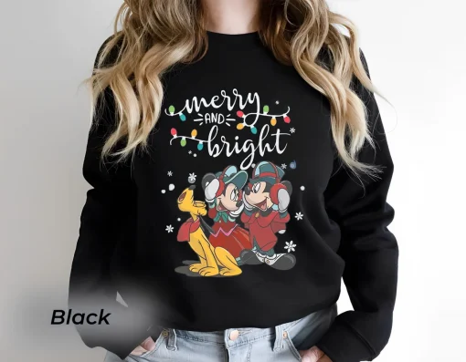 Retro Mickey and Minnie Christmas T-Shirt