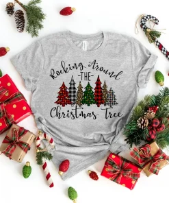 Rocking Around The Christmas Tree Merry Christmas T-Shirt