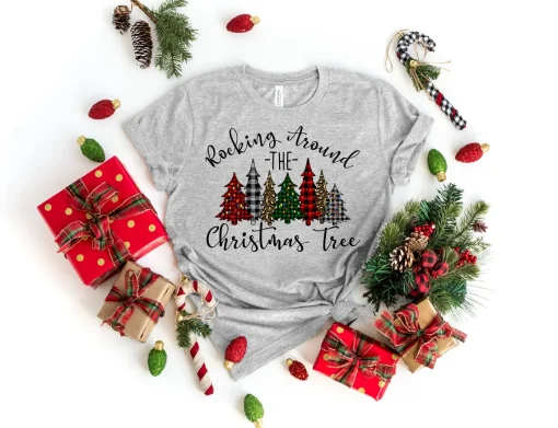 Rocking Around The Christmas Tree Merry Christmas T-Shirt