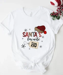 Santa's Favorite Ho, Santa Christmas T-Shirt