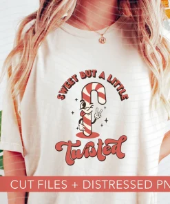 Sweet But a Little Twisted Christmas T-Shirt