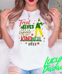 Treat Elves With Kindness 2022 Christmas Tee Shirt