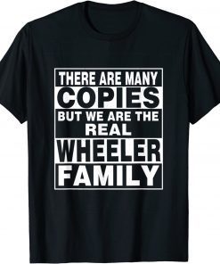 WHEELER Surname Family Name Personalized WHEELER Tee Shirt