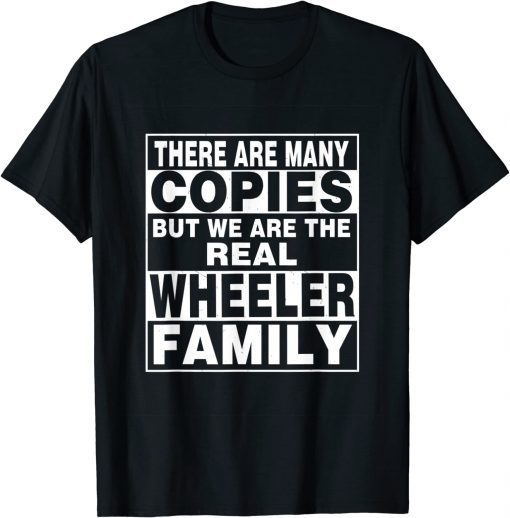 WHEELER Surname Family Name Personalized WHEELER Tee Shirt