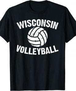 Wisconsin Volleyball Classic Style Vintage Distressed Classic Shirt