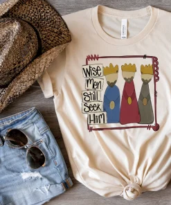 Wise Men Still Seek Him, Jesus Christmas T-Shirt