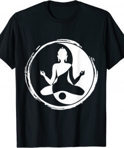 Yin Yang Design Spiritual Yoga Meditation Zen Buddhism Tee Shirt