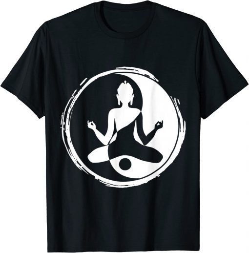 Yin Yang Design Spiritual Yoga Meditation Zen Buddhism Tee Shirt