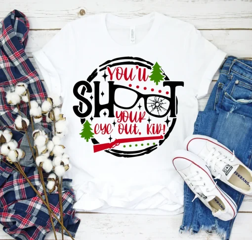 You'll Shoot Your Eye Out Kid Christmas T-Shirt