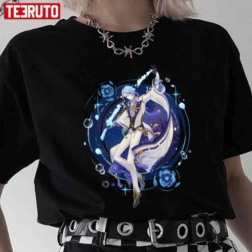 Aesthetic Design Kamisato Ayato Genshin Impact T-Shirt