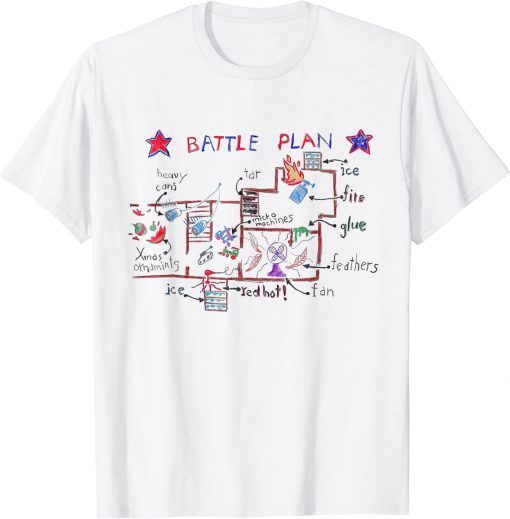 Battle Plan Christmas Home Kids Hand Dawn Alone Xmas T-Shirt