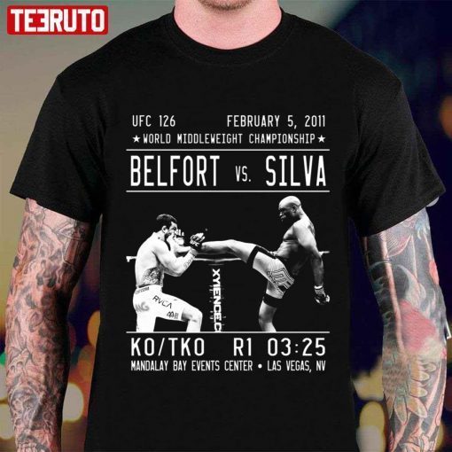 World Middleweight Championship Belfort Vs Anderson Silva T-shirt