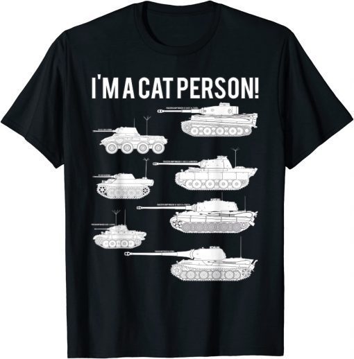 I'm A Cat Person German Cats Tanks Distressed T-Shirt