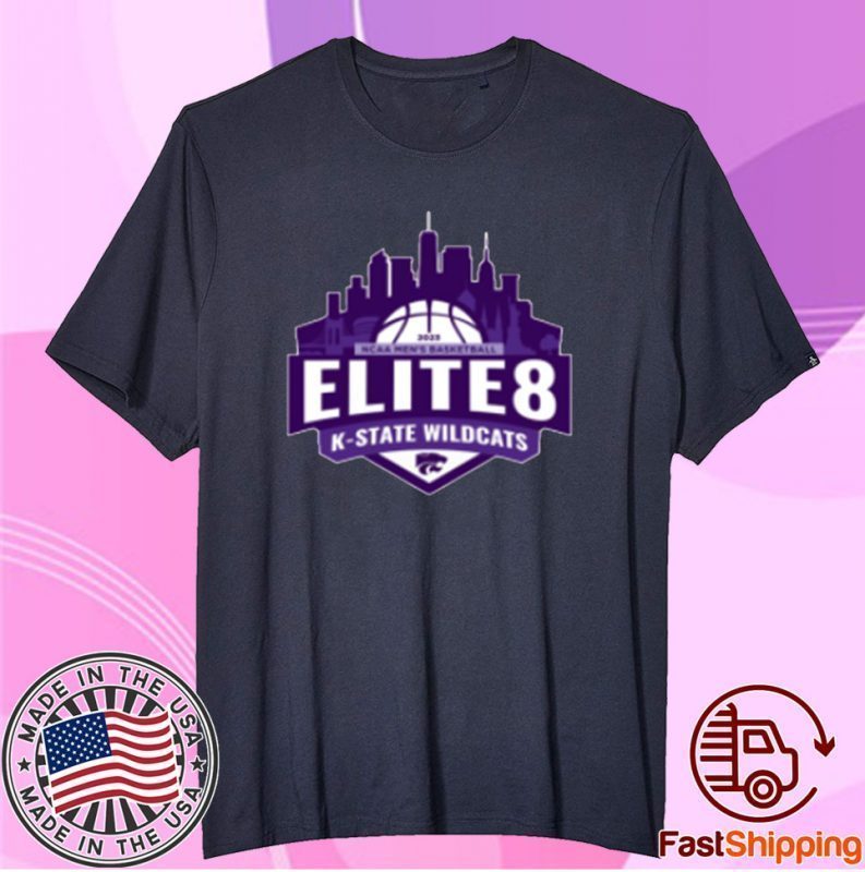 2023 NCAA Men's Basketball Elite8 K-State Wildcats Tee Shirt