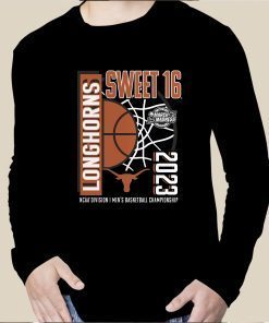 2023 NCAA Texas Longhorns Fanatics Branded Men's Basketball Tournament March Madness Sweet 16 Tee Shirt