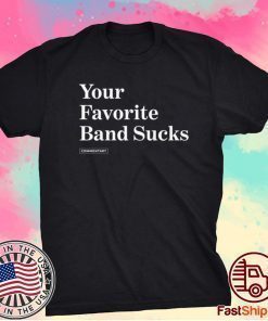 Your Favorite Band Sucks Onion Headline Tee Shirt