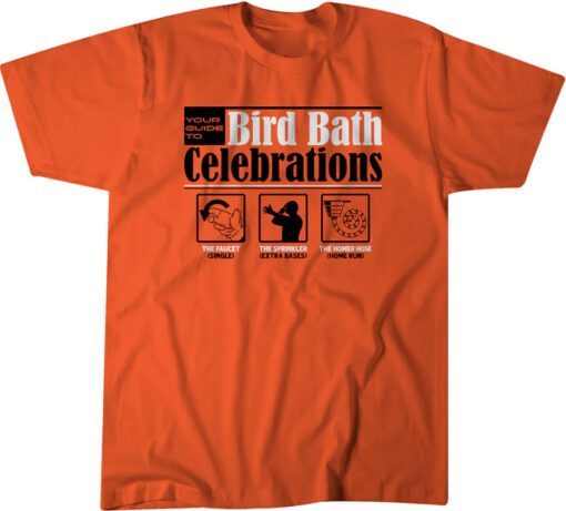 Baltimore Bird Bath Baseball Shirt