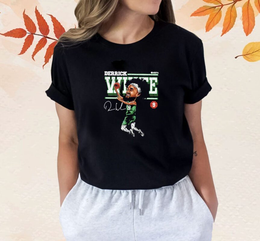 Boston Cartoon Derrick White Shirt