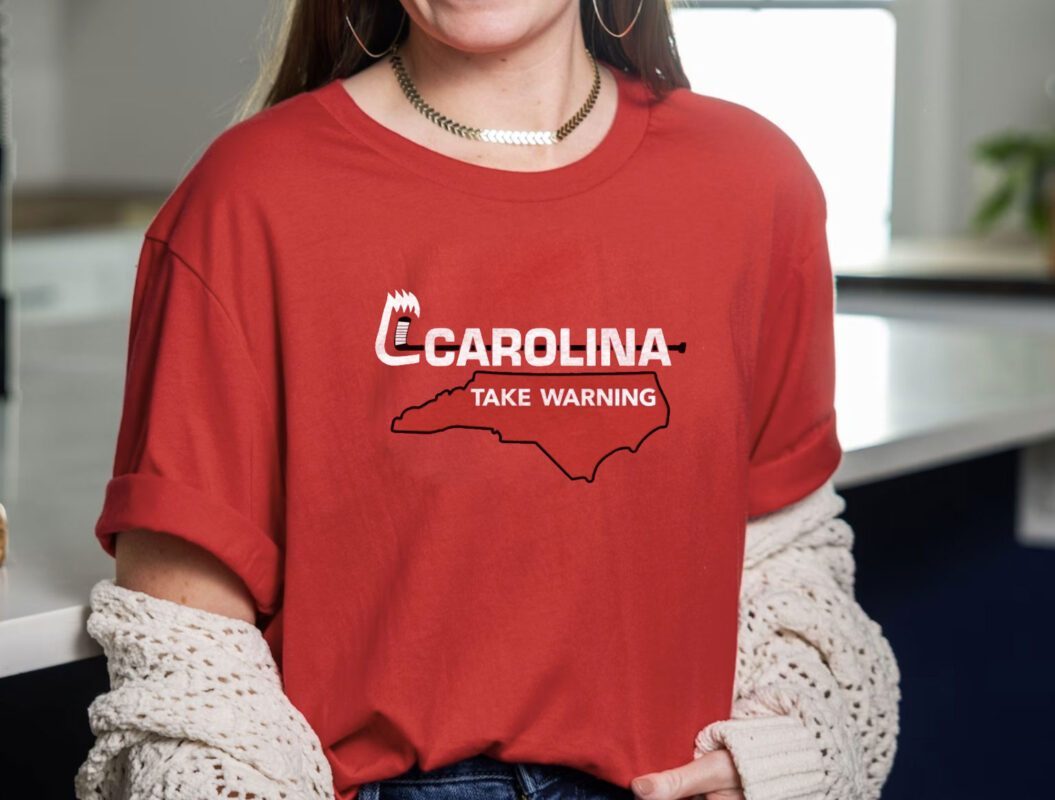 Carolina Take Warning Hockey Shirt