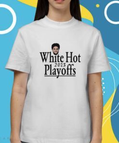 Derrick White Miami Heat White Hot 2023 NBA Playoffs Shirt