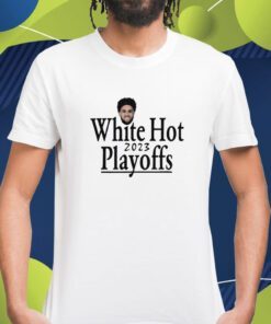 Derrick White Miami Heat White Hot 2023 NBA Playoffs Shirt