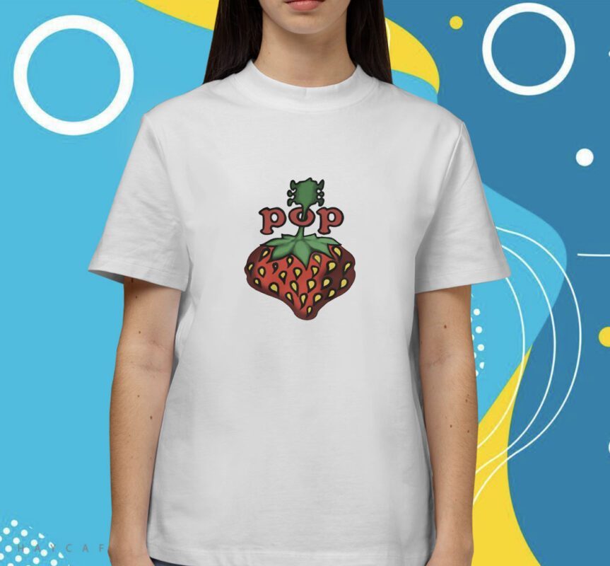 Stevie Nicks Wearing Strawberry Fields Pop Festival Shirt