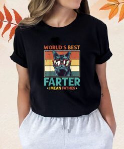 Worlds Best Farter I Mean Father Best Cat Dad Ever Shirt