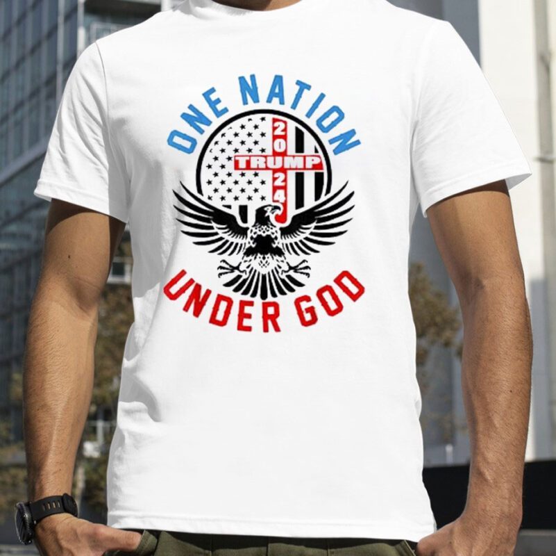 Trump 2024 One Nation Under God Tee Shirt