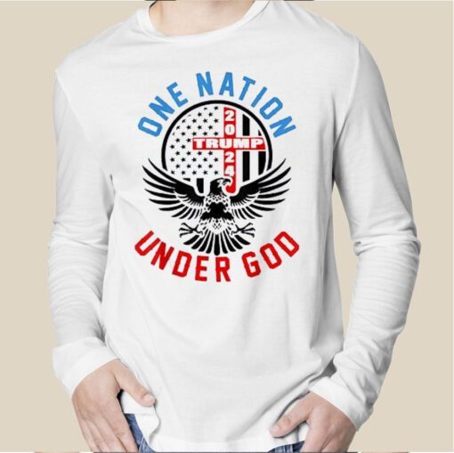 Trump 2024 One Nation Under God Tee Shirt