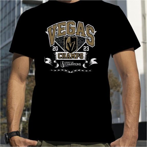 Vegas Golden Knights Majestic Threads 2023 Stanley Cup Champions Ringer Shirt