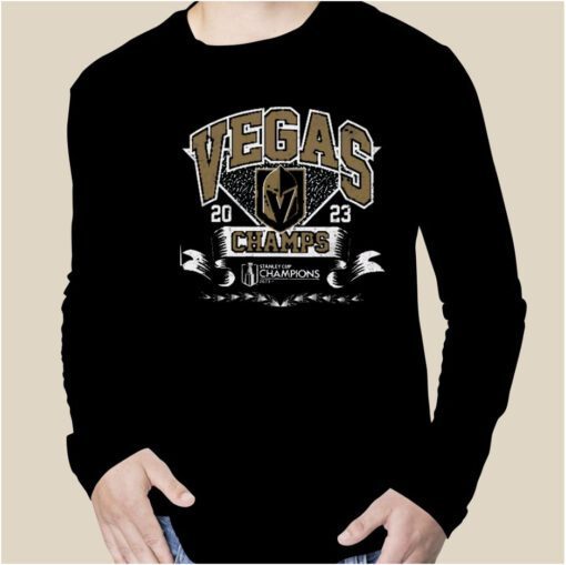 Vegas Golden Knights Majestic Threads 2023 Stanley Cup Champions Ringer Shirt