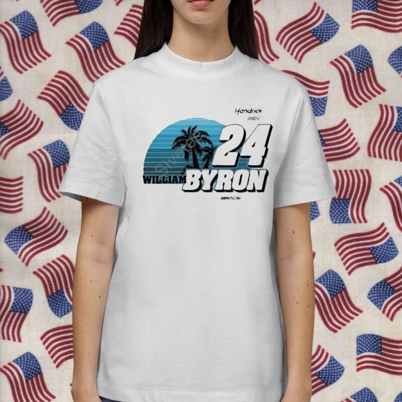 William Byron 24 Upf 50 Fishing Retro Shirt