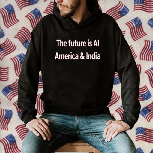 The Future Is Ai America And India Tee Shirt