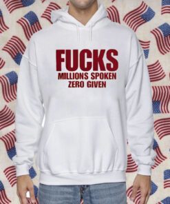 Fucks Millions Spoken Zero Given Vintage Shirt