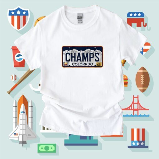 Denver Champs License Plate Shirt