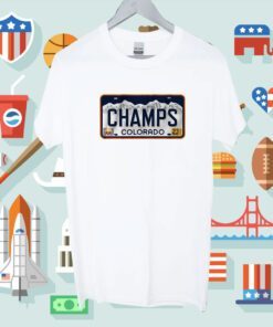 Denver Champs License Plate Shirt