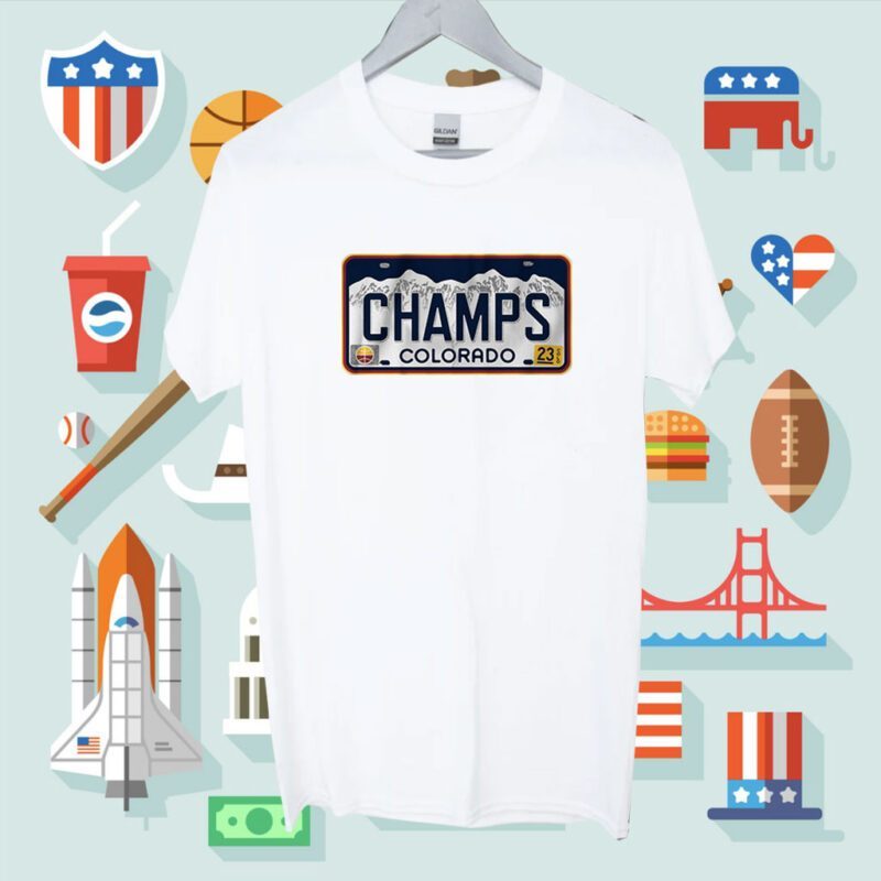 Denver Champs License Plate Shirt