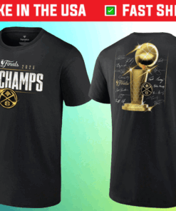 2023 Denver Nuggets NBA Finals Champions Triple Threat Roster Signature T-Shirt