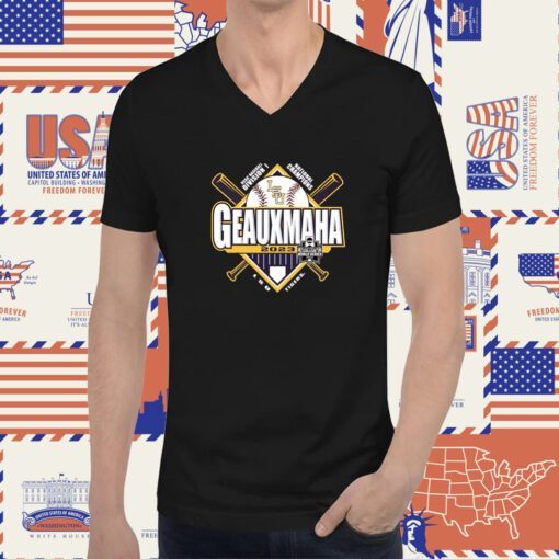 2023 Geauxmaha LSU Tigers Baseball Champions Omaha T-Shirt