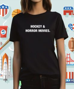 Hockey & Horror Movies Tee Shirt