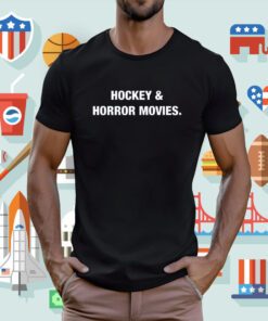 Hockey & Horror Movies Tee Shirt