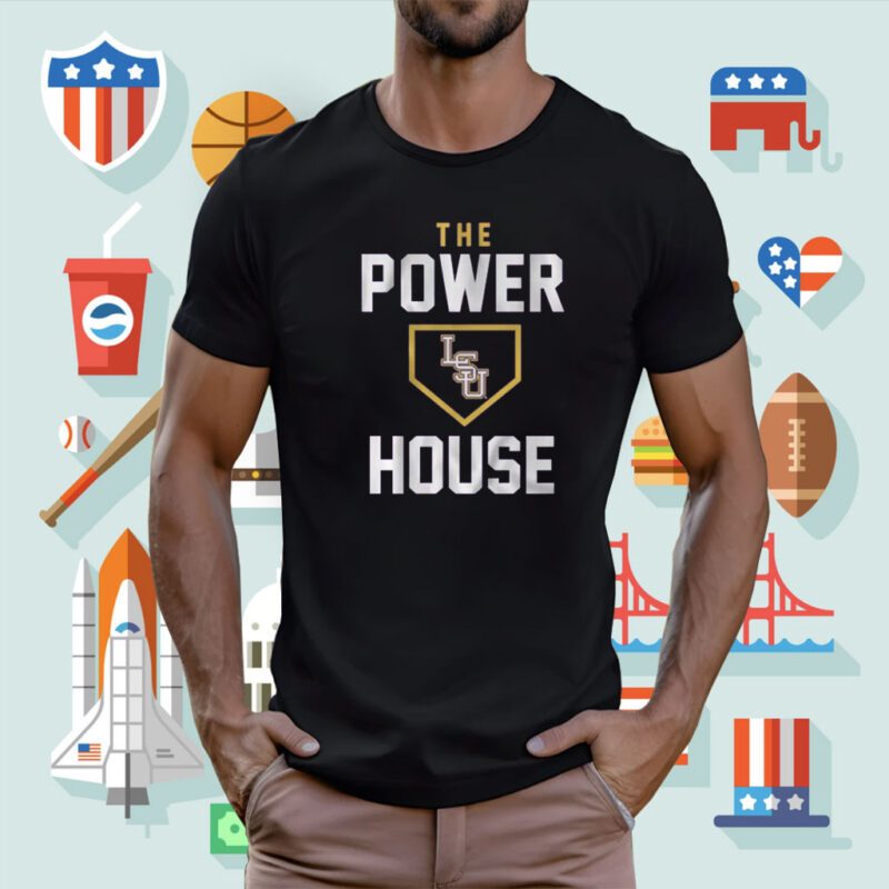 Geauxmaha LSU Tigers Baseball Power House T-Shirt